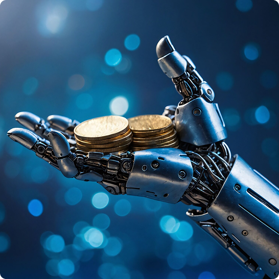 Robot tenant une pièce